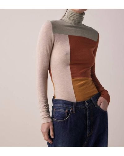amente Wool Blend Turtleneck Sweater - Blue