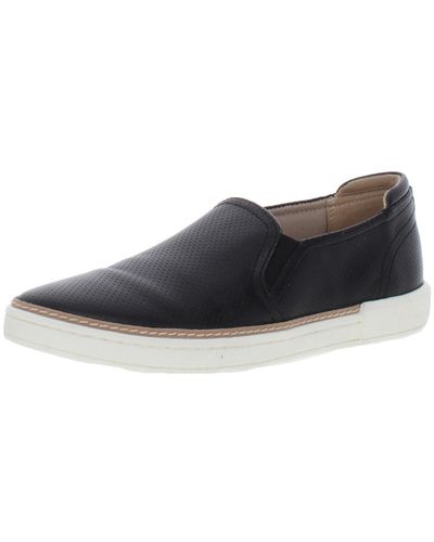 Naturalizer Jade Leather Slip-on Sneakers - Gray