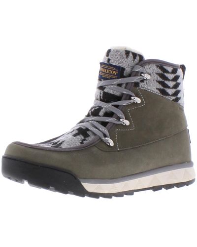 Pendleton Torngat Trail Suede Lace-up Hiking Boots - Gray