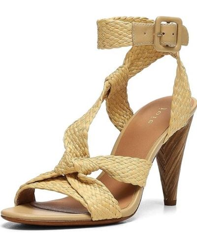 Joie Celyn Woven Knot-front Slingback Sandals - Natural