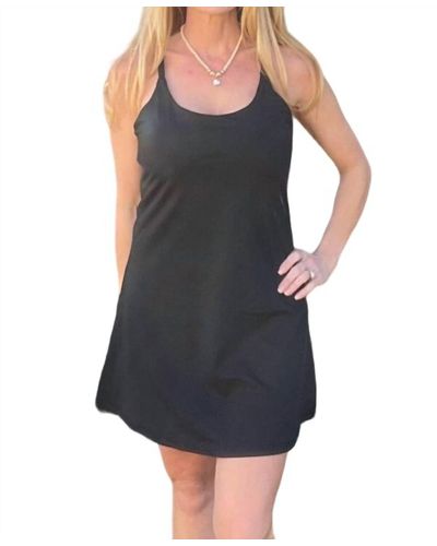 Kori Stretch Fabric Sports Dress - Black