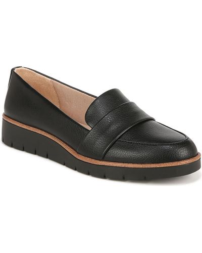 LifeStride Ollie Faux Leather Slip On Loafers - Black