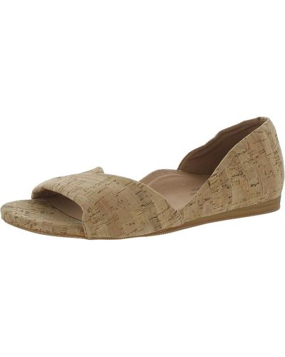 Softwalk Cork Slide Sandals - Brown