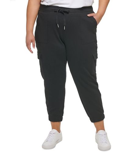 Calvin Klein Plus Cargo Sweatpants jogger Pants - Black
