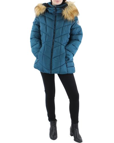 Reebok Short Cold Weather Puffer Jacket - Blue
