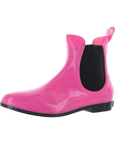 Seven7 Dover Ankle Pull On Rain Boots - Pink