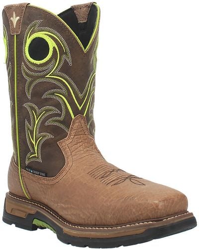 Dan Post Storms Eye Leather Booties Work & Safety Boot - Brown