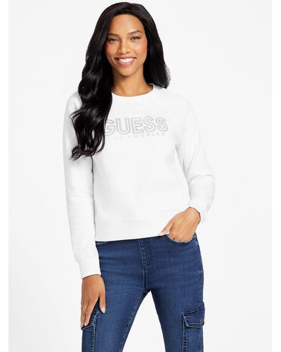 Guess Factory Ruby Logo Sweatshirt - White