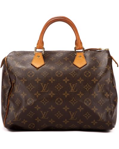 Louis Vuitton Speedy Bandouliere 30 in Brown