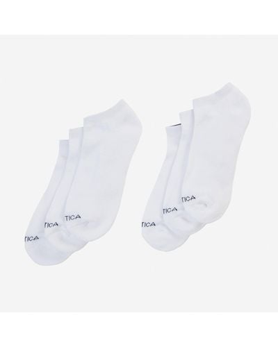 Nautica Athletic Core Low Cut Socks, 6-pack - White