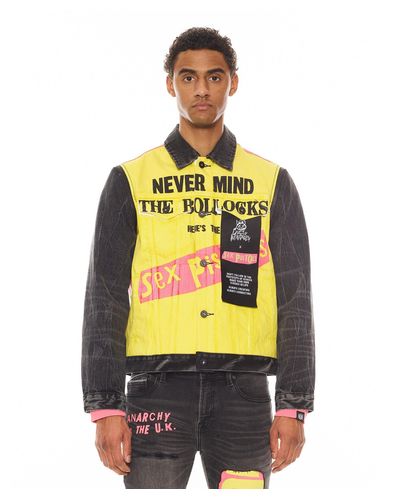 Off white cheap denim jacket yellow
