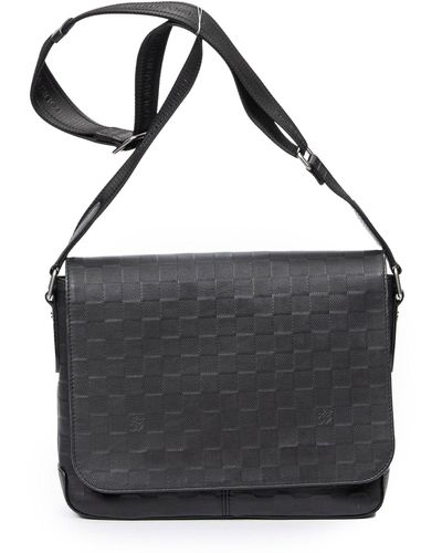 Louis Vuitton Grey And Black Bag - 14 For Sale on 1stDibs  black and grey  lv bag, louis vuitton black and grey, lv grey bag