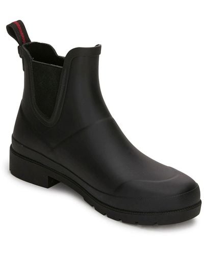 Tretorn Lara Block Heel Padded Insole Ankle Boots - Black