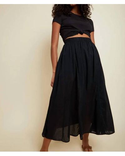 Nation Ltd Petra Gored Maxi Skirt - Black