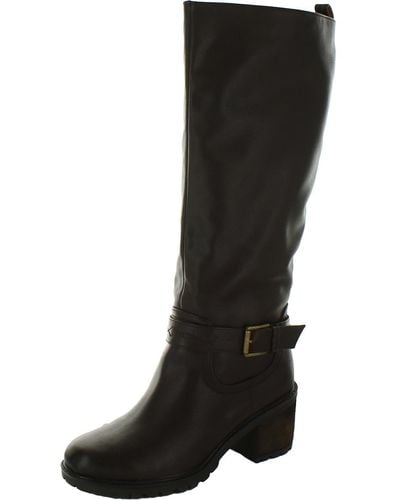 Zodiac Georgia Faux Leather Riding Knee-high Boots - Brown