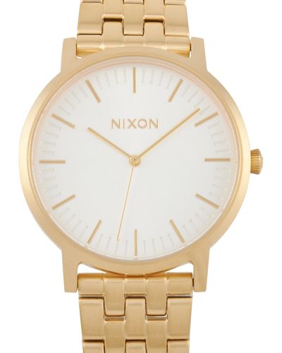 Nixon Porter 40mm All Gold/ Sunray Stainless Steel Watch A1057-2443 - Metallic