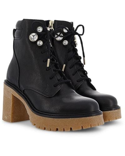 Sophia Webster Zadie Platforms Leather Ankle Boots - Black
