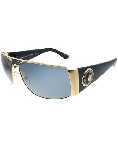 Versace Ve 2163 100281 Aviator Sunglasses - Metallic