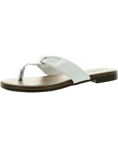 TUSCANY by Easy StreetR Aulina Thong Flat Thong Sandals - White