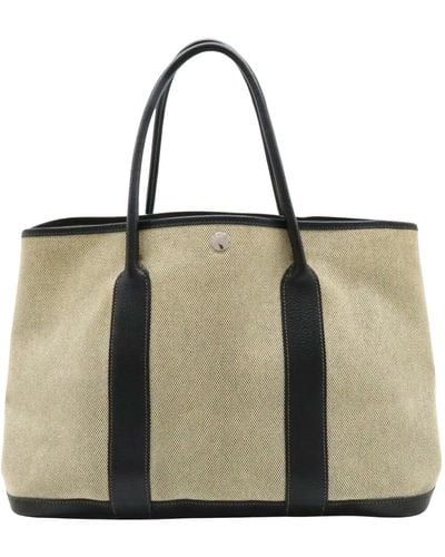 Hermès Garden Party Canvas Tote Bag (pre-owned) - Green