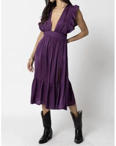 Stillwater The Jessie Midi Dress - Purple