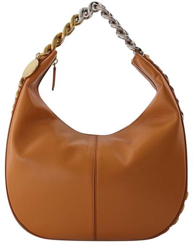 Stella McCartney Frayme Hobo Small - Brown