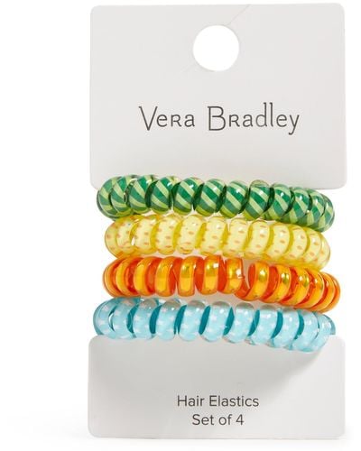 Vera Bradley Spiral Hair Elastics - Blue