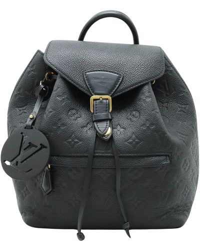 Louis Vuitton Montsouris Leather Backpack Bag (pre-owned) - Black