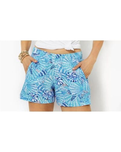 Lilly Pulitzer Lilo Linen Shorts - Blue
