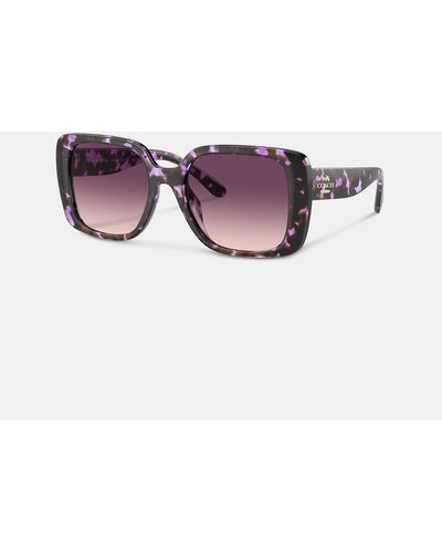 COACH Oversized Square Sunglasses - Purple
