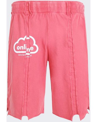 Vetements Online Cut-up Shorts - Pink