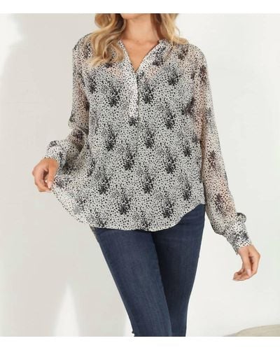 Veronica M Blouse With Cami - Gray