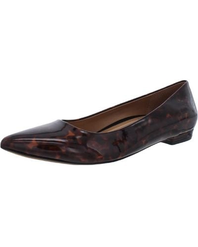 Vionic Lena Slip On Pointed Toe Fashion Loafers - Brown
