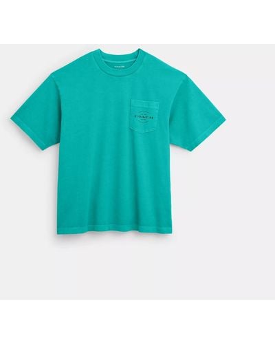 COACH Pocket T Shirt - Blue