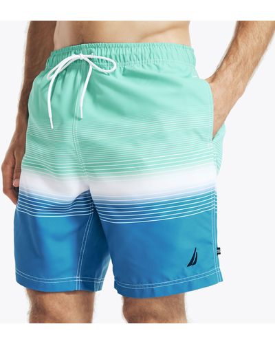 Nautica Sustainably Crafted 8" Ombre Quick-dry Swim - Blue
