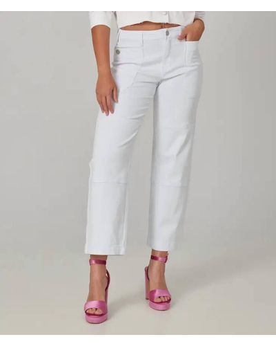 Lola Jeans Willow Cargo Pant - White