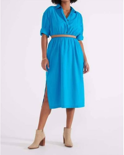 eTica Tina Shirt Dress - Blue