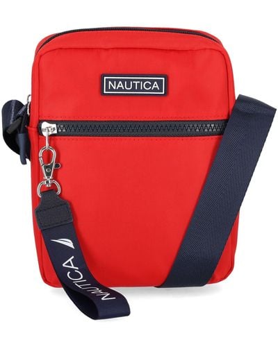 Nautica Diver Reporter Crossbody Bag - Red