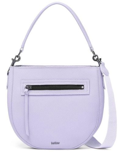 Botkier Beatrice Leather Saddle Bag - Purple