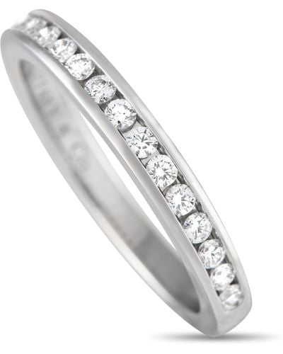 Tiffany & Co. Platinum 0.25ct Diamond Band Ring Ti21-052024 - Metallic