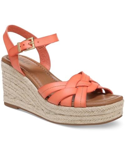 Style & Co. Carresp Ankle Strap Wedge Espadrilles - Pink