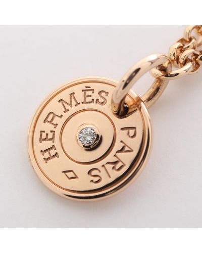 Hermès Gambade Gunbird Crude Cell Necklace K18pg Diamond 1p Diamond - Metallic