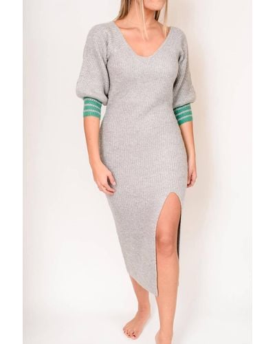Saylor Bryli Sweater Dress - Gray