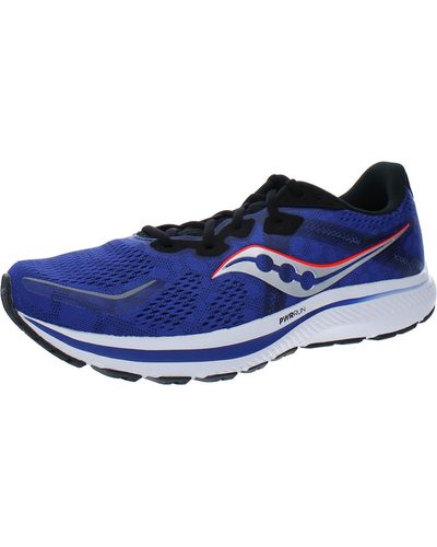 Saucony Omni 20 Flats Fitness Running Shoes - Blue