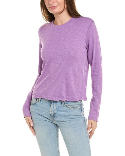 ATM Cropped T-shirt - Purple