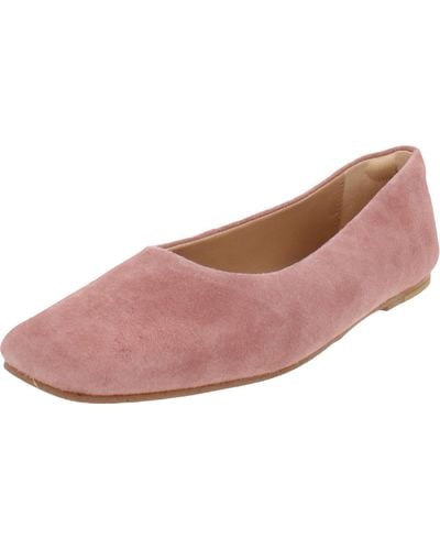 Clarks Pure Ballet 2 Suede Slip On Ballet Flats - Pink