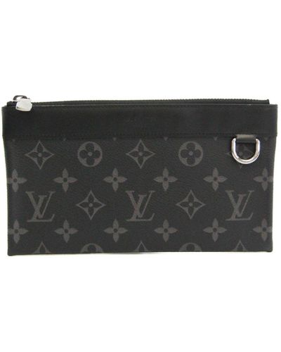 Louis Vuitton Pochette Discovery Canvas Clutch Bag (pre-owned) - Black