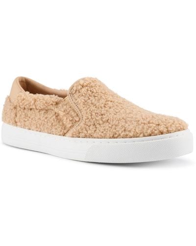 Nine West Lala 9 Slip-on Casual And Fashion Sneakers - Natural