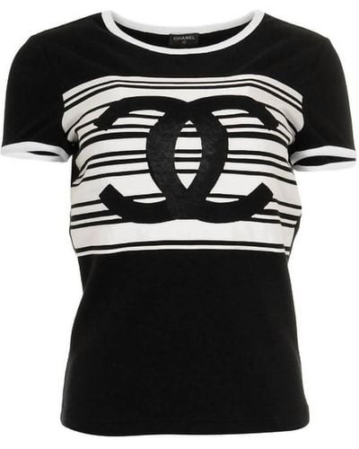 Chanel Knitted Top With Open Back - Black