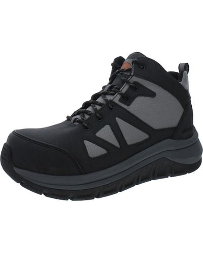 Merrell Fullbench Speed Mid Leather Carbon Fiber Toe Work & Safety Boots - Black